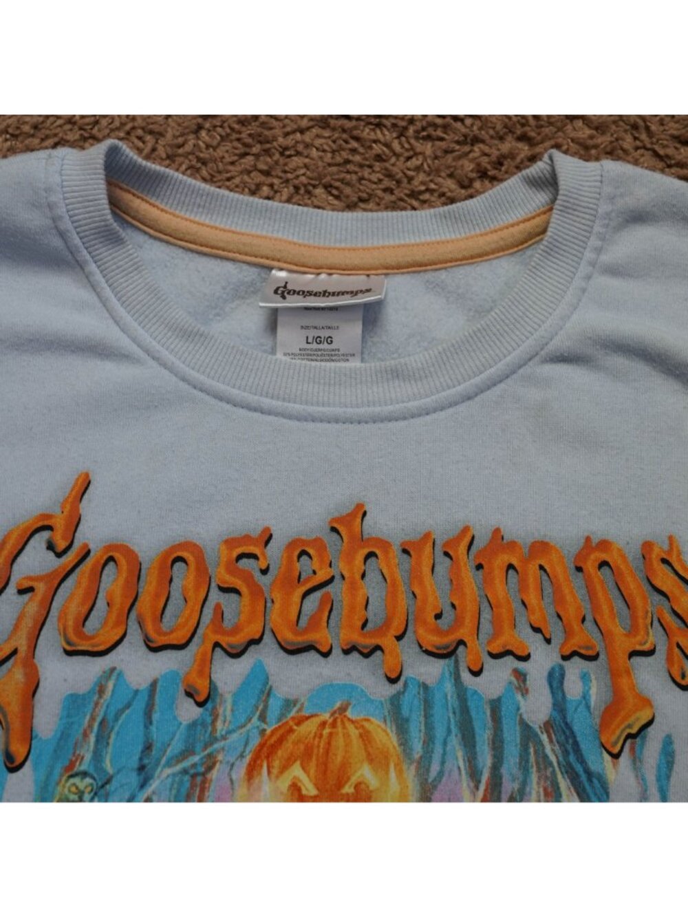Goosebumps Sweatshirt Womens L Attack of the Jack O Lanterns Halloween Graphic - Picture 4 of 10
